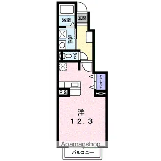 パルフォレストB【1階】の間取り