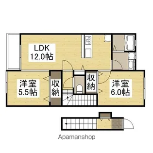 エクセレンス A棟【205号室】の間取り