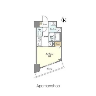 アビティ下北沢【6階】の間取り