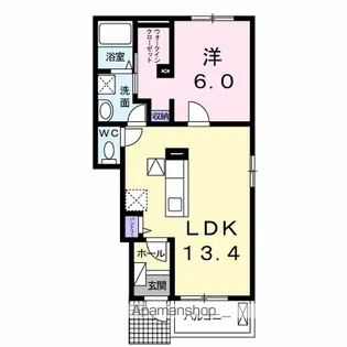 ルミナス名東 Ⅱ【1階】の間取り