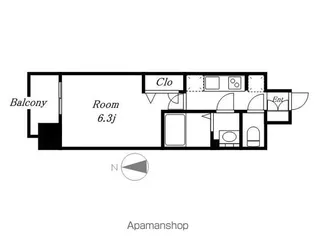 メイクス矢場町【6階】の間取り