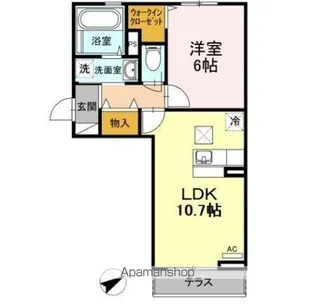 セジュール夢【2階】の間取り