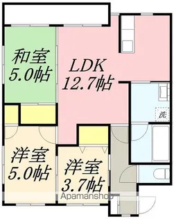 スシキンプラザ【201号室】の間取り
