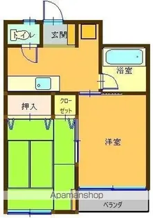 ローズパーク八木田【303号室】の間取り