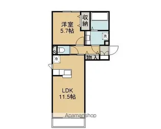 ブリッジコートC【2階】の間取り