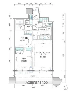 パークタワー勝どき サウス棟【9階】の間取り