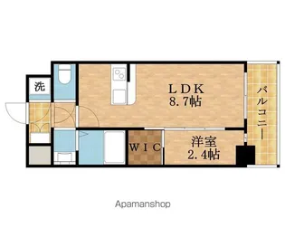 セレニテ新大阪グランデ ミリュー【9階】の間取り
