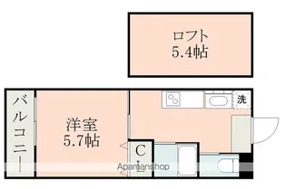 MODERN PALAZZO光の森【205号室】の間取り