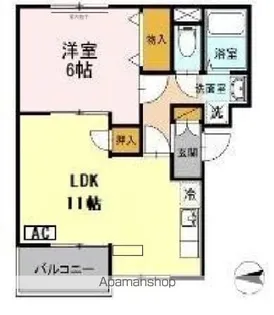 トリヴァンベール蓮根【3階】の間取り