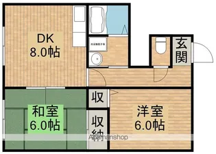 静岡県浜松市中央区半田山5丁目【アパート】の間取り