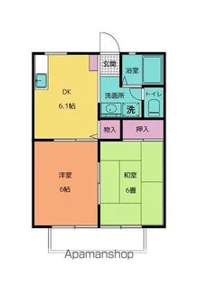 パナハイツ金森【206号室号室】の間取り