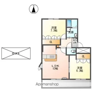 アンジェリーク【3階】の間取り