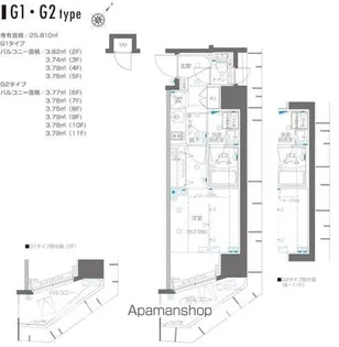 ZOOM横浜関内【3階】の間取り