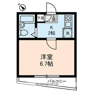 東京都中野区南台3丁目【マンション】の間取り