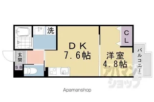 LEI 椥辻【106号室】の間取り
