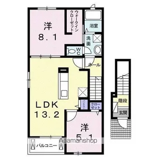 フェリオA【2階】の間取り