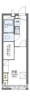レオパレス秋桜【204号室】の間取り
