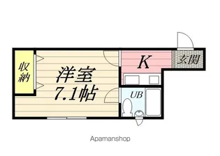 シャンブル山王【305号室】の間取り
