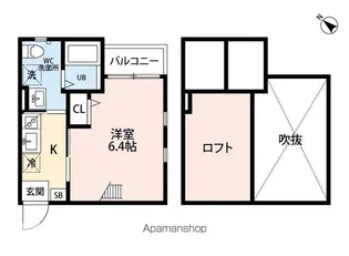 パステルハイツ博多【2階】の間取り