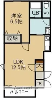 BARRY美原Ⅰ(バリーミハラワン)【101号室】の間取り