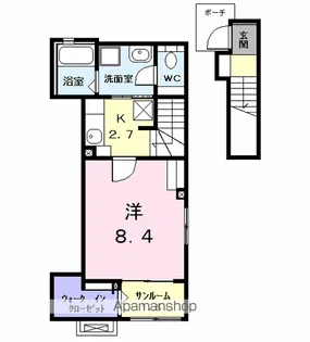 ステーブル上流【2階】の間取り