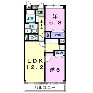 グランピア【2階】の間取り