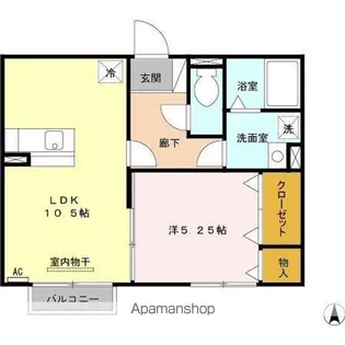コートハウス岐陽II C【2階】の間取り
