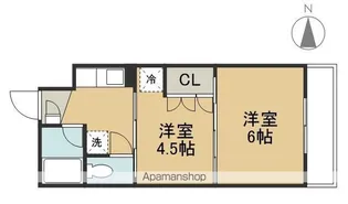 イーグルハイツ錦町【4階】の間取り