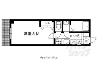 グランフィールド大宮【203号室】の間取り