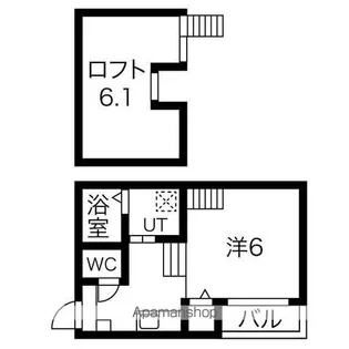グリーンリーフ名城清水【2階】の間取り
