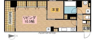 C.P.Pure1608【9階】の間取り