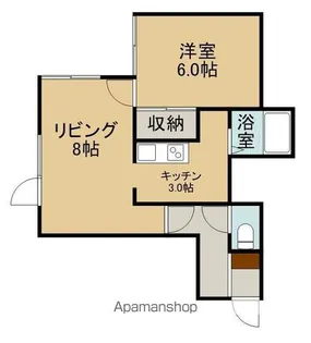 サンロード高盛Ⅱ【102号室】の間取り