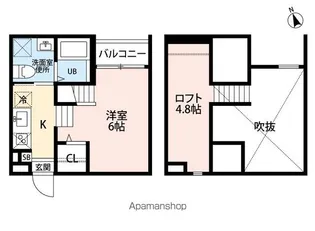 Kiino(キーノ)【2階】の間取り