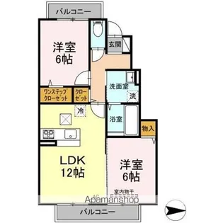 フルールエクラ【1階】の間取り