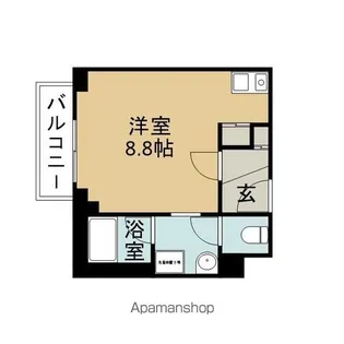 レジデンスシェーンブルン(女性専用)【5階】の間取り