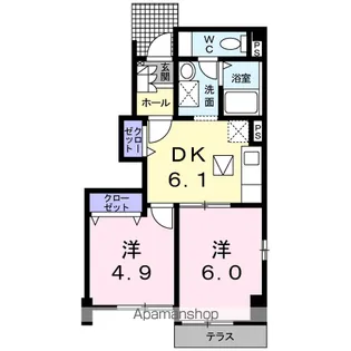ピュアレジデンスⅡ【1階】の間取り