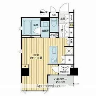 ベルジェンド三鷹ラ・ヴィエ【3階】の間取り