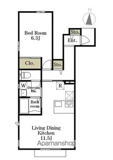 MAISON TINK【A号室】の間取り