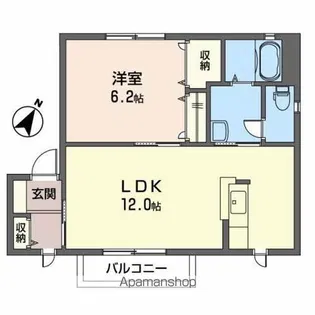 リーガルコートA【201号室】の間取り