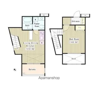可染館【2階】の間取り