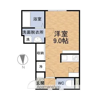 コレスポンド大野【106号室】の間取り