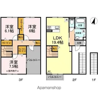 ルミナーレ【202号室】の間取り