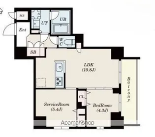 SーRESIDENCE押上EPURE【12階】の間取り