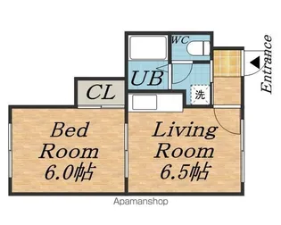 シャトー富興【203号室】の間取り