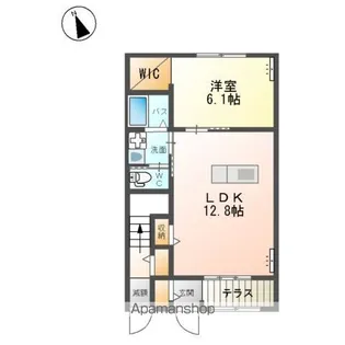 ヴァンベール麓山【1階】の間取り