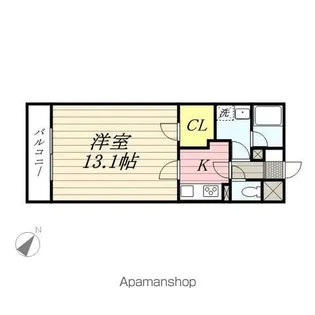 パティオ市名坂【1階】の間取り