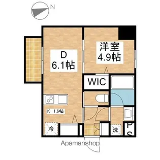 メイクス上前津Ⅳ【801号室号室】の間取り