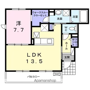 サンレイク【1階】の間取り