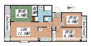 サンライト【3階】の間取り