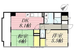 エクセラン東松戸【2階】の間取り
